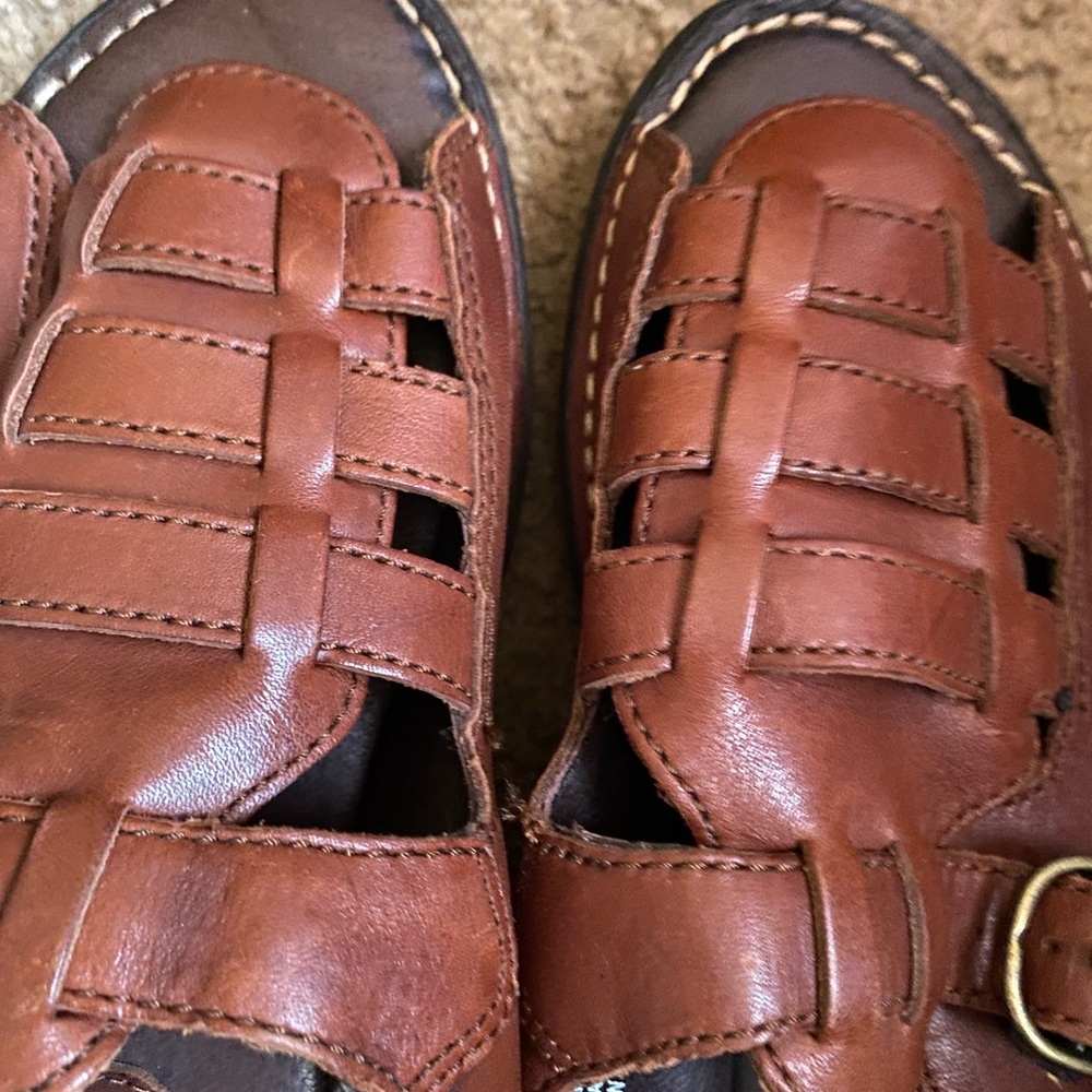Men's Brown Leather Sandals
